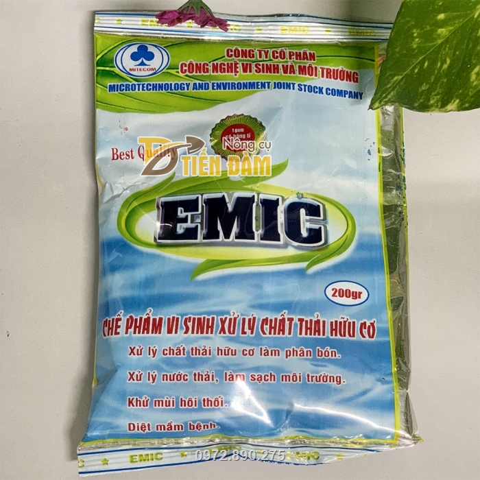 Chế phẩm EMIC với thành phần chứa các chủng vi sinh có lợi 