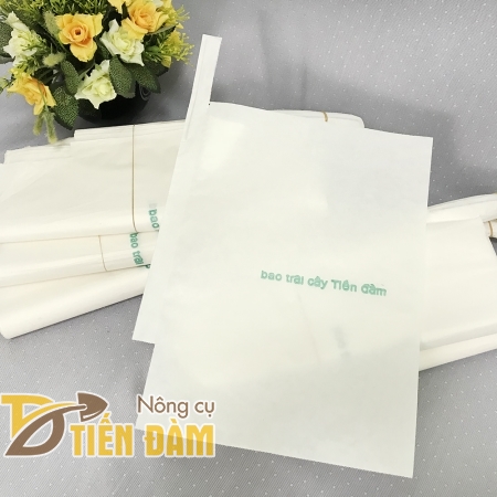 Túi bao xoài taiwan giấy trắng 20x30cm thương hiệu Thanh Hà