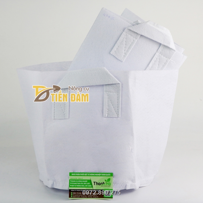 Túi vải trồng cây với thiết kế 2 quai xách tiện lợi Túi vải trồng cây với thiết kế 2 quai xách tiện lợi