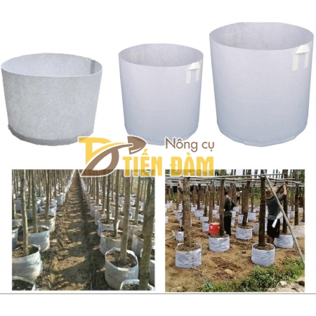 Túi ươm cây bằng vải cỡ 80x60 có quai
